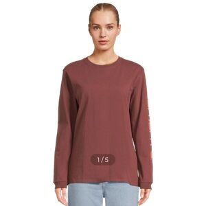 Carhartt Unisex Loose Fit Heavyweight Long-Sleeve Logo Sleeve Graphic T-Shirt